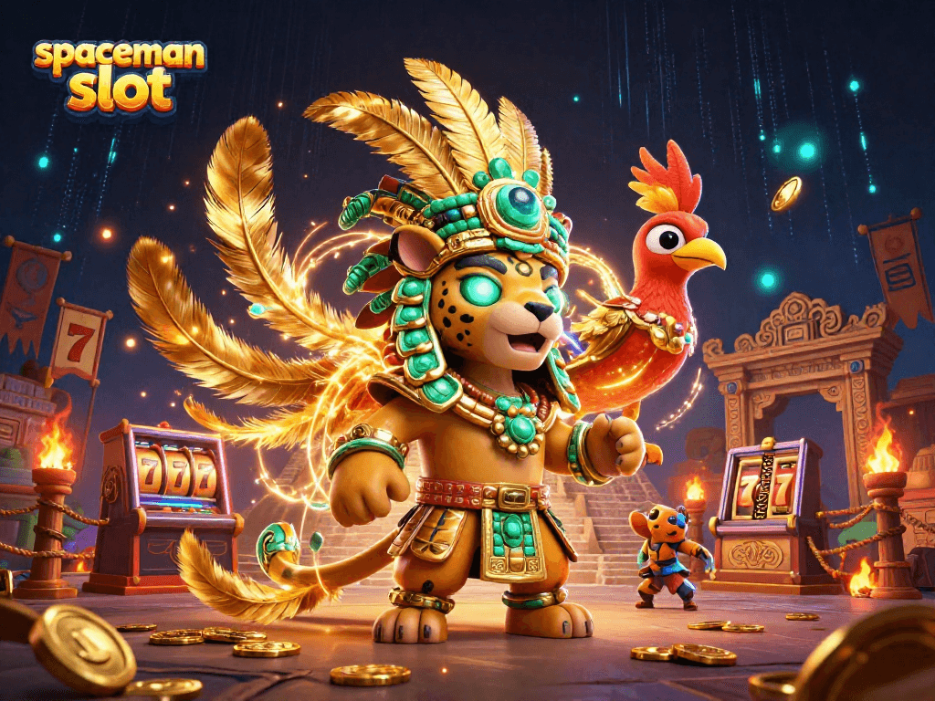 Experience the excitement of spaceman slot with vibrant 3D visuals and dynamic casino elements.