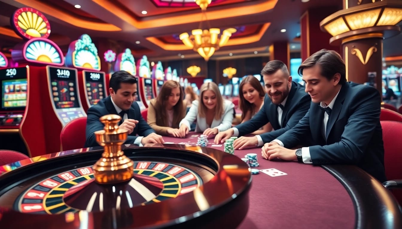 Experience thrilling games at 88aa with players enjoying casino action and vibrant atmosphere.