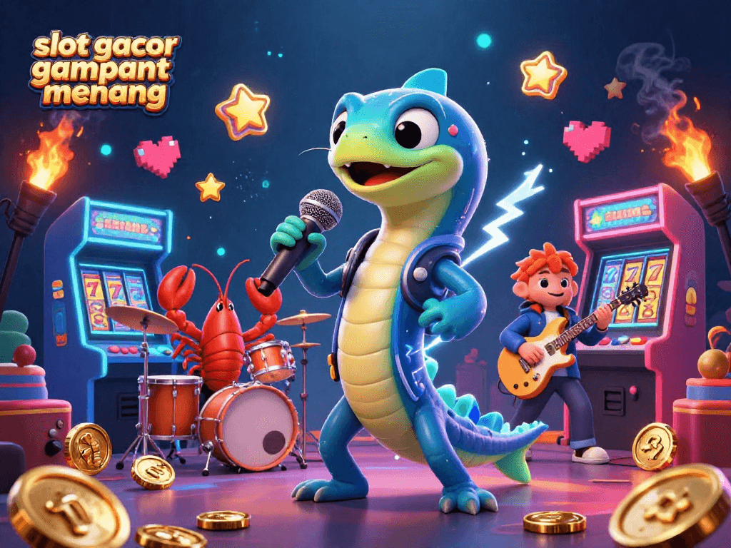 SPin and win at slot gacor gampang menang while enjoying a vibrant underwater casino scene.