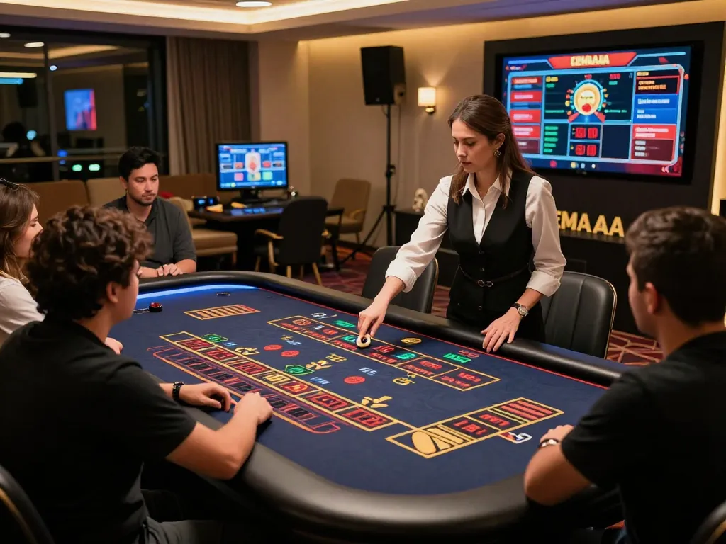 Engage in live dealer action at LEMACAU casino, featuring an immersive roulette game