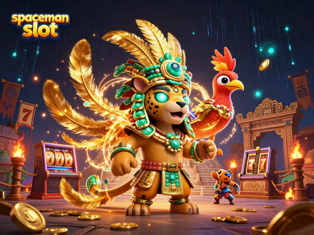 Experience the excitement of spaceman slot with vibrant 3D visuals and dynamic casino elements.