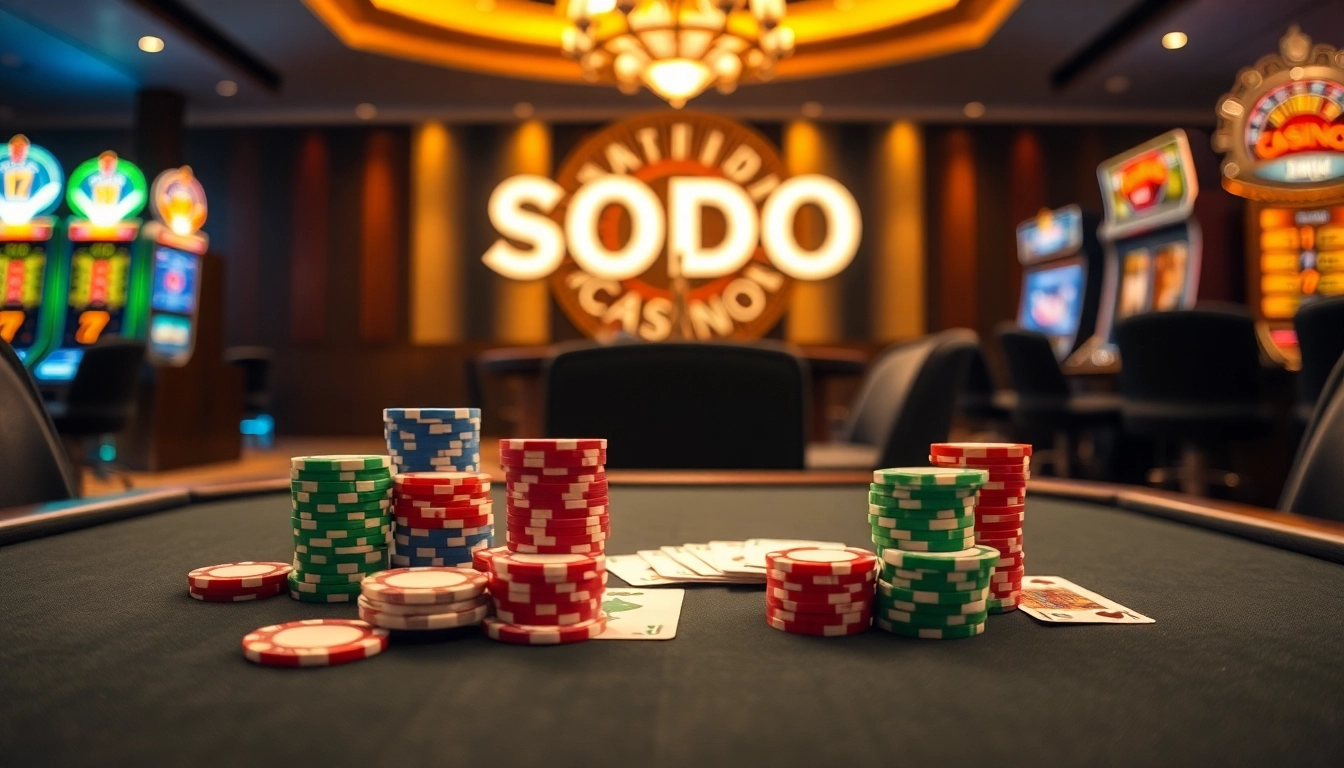 Experience the thrill of betting at SODO CASINO with vibrant tables and exciting games.