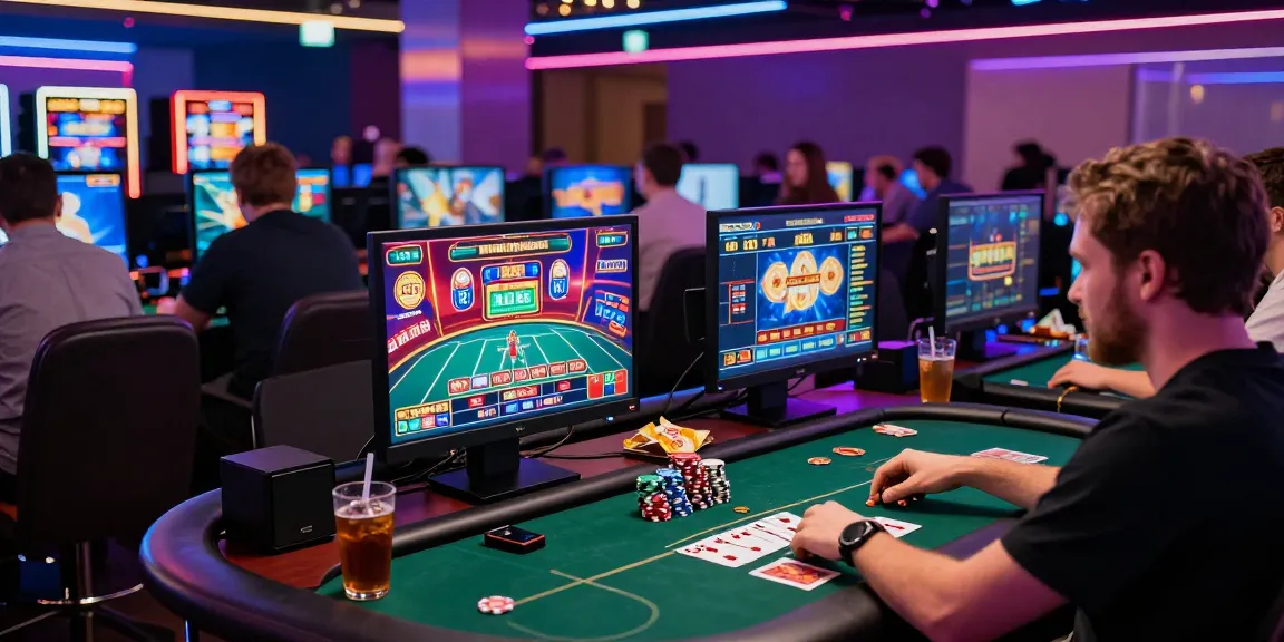Dynamic online gaming scene showing players engaged at Homepage AA88 with vibrant casino interface and gaming elements.