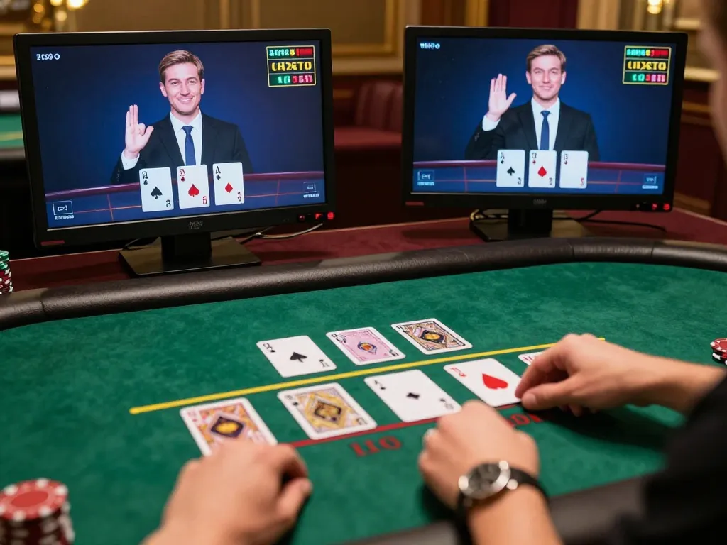 Experience the thrill of Canada online casinos with live dealer blackjack, showcasing immersive gameplay.