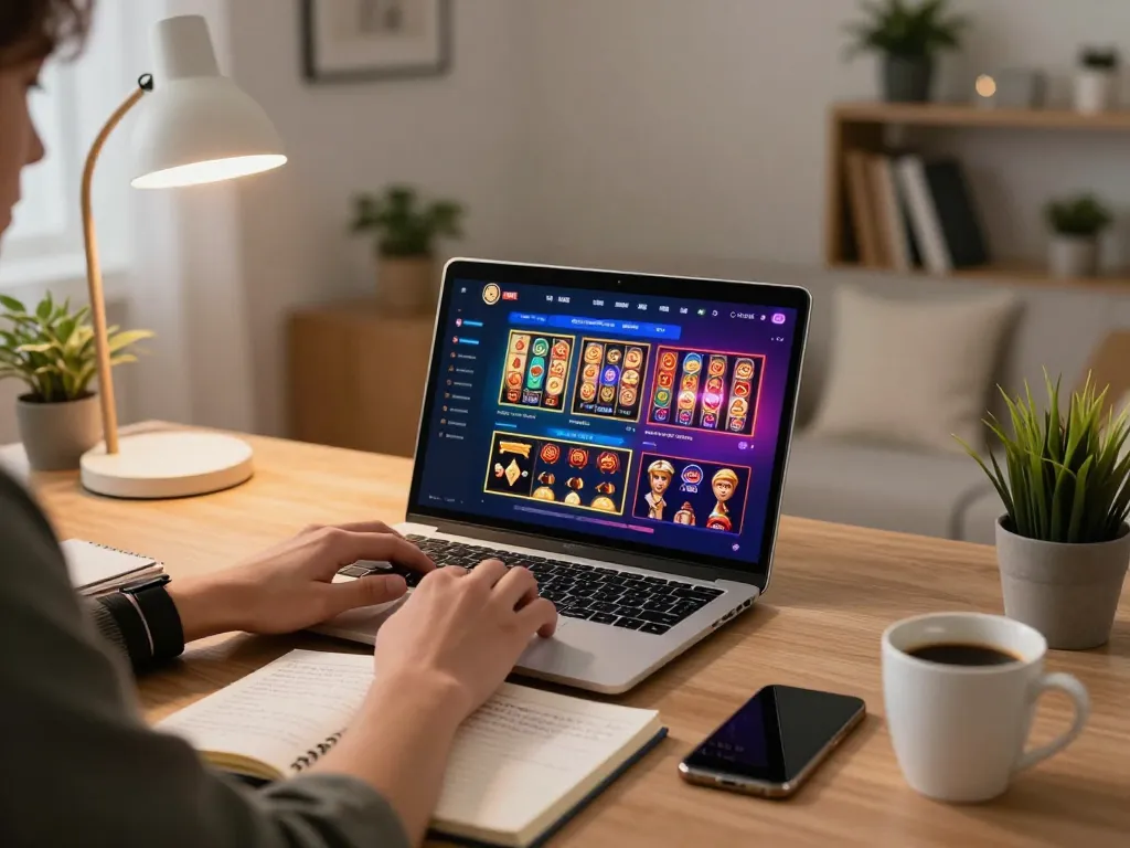 Engaging online casino experience at home using ทางเข้า m105 with vibrant game interface.