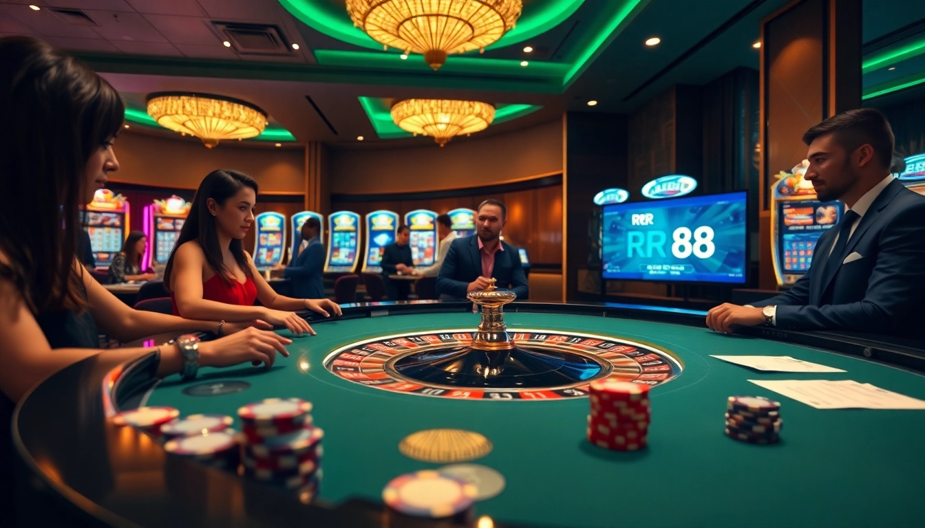 RR 88 players strategizing during an intense casino game experience.