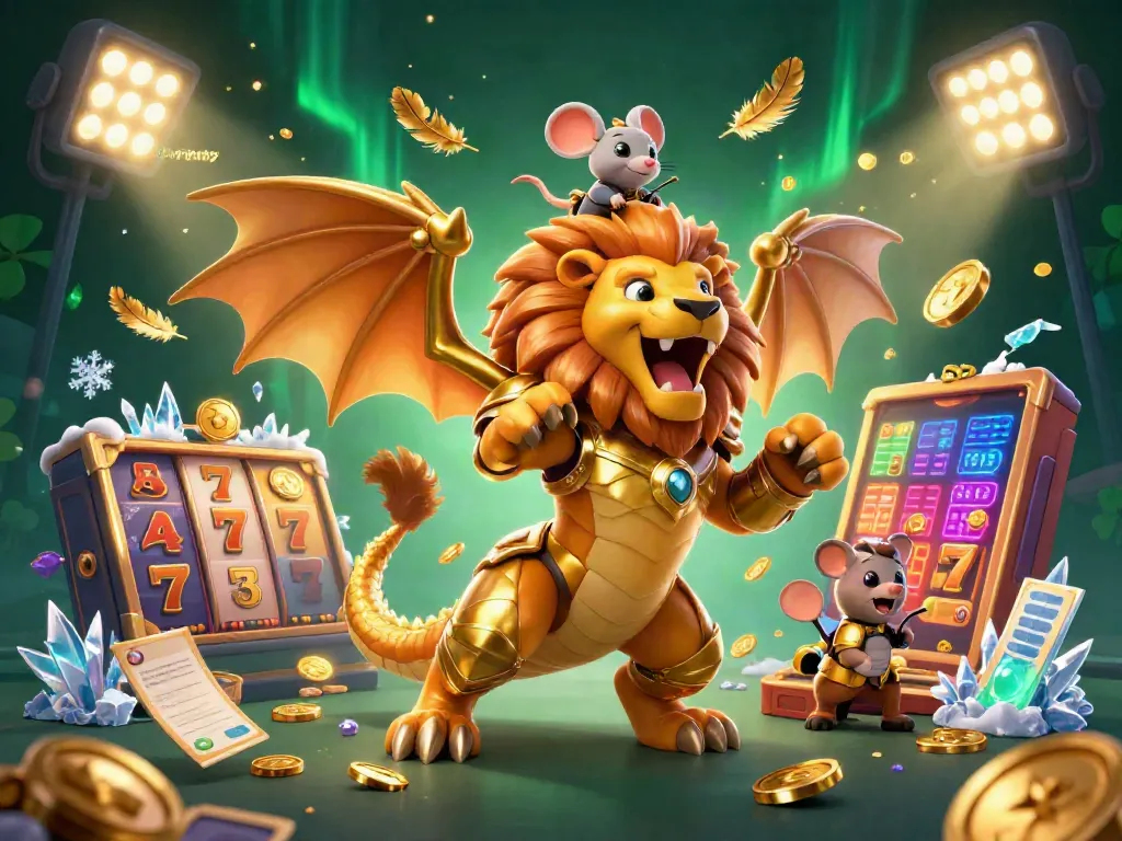 Visualisasi karakter yono rummy menarik dalam permainan slot, dengan gulungan slot dan efek cahaya.