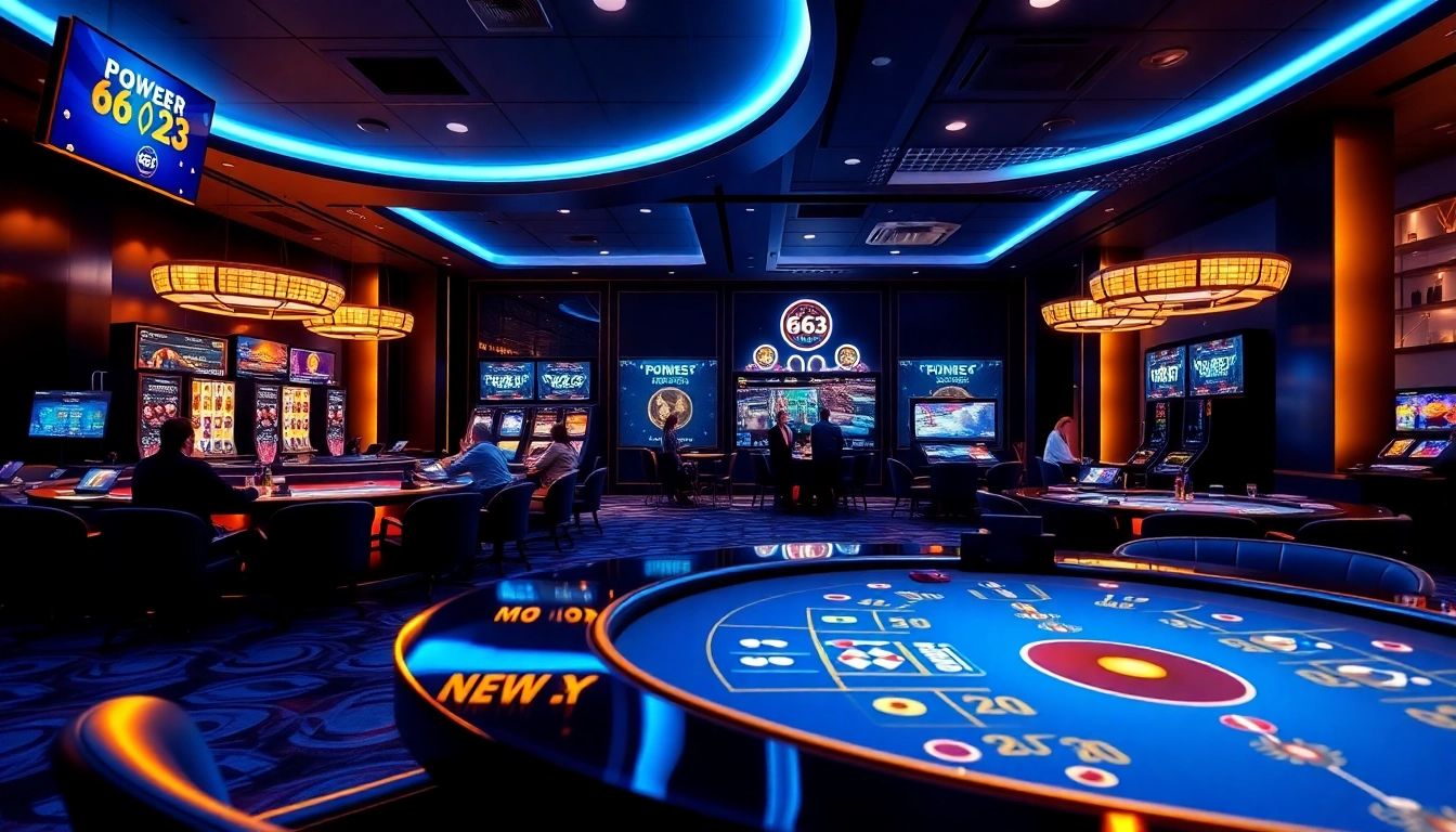 Engaging online gaming scene at 66 23 showcasing casino excitement with elegant design.