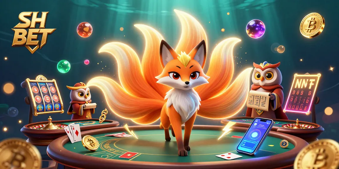 Engage with dynamic SH BET gaming atmosphere featuring colorful spirits and poker action.