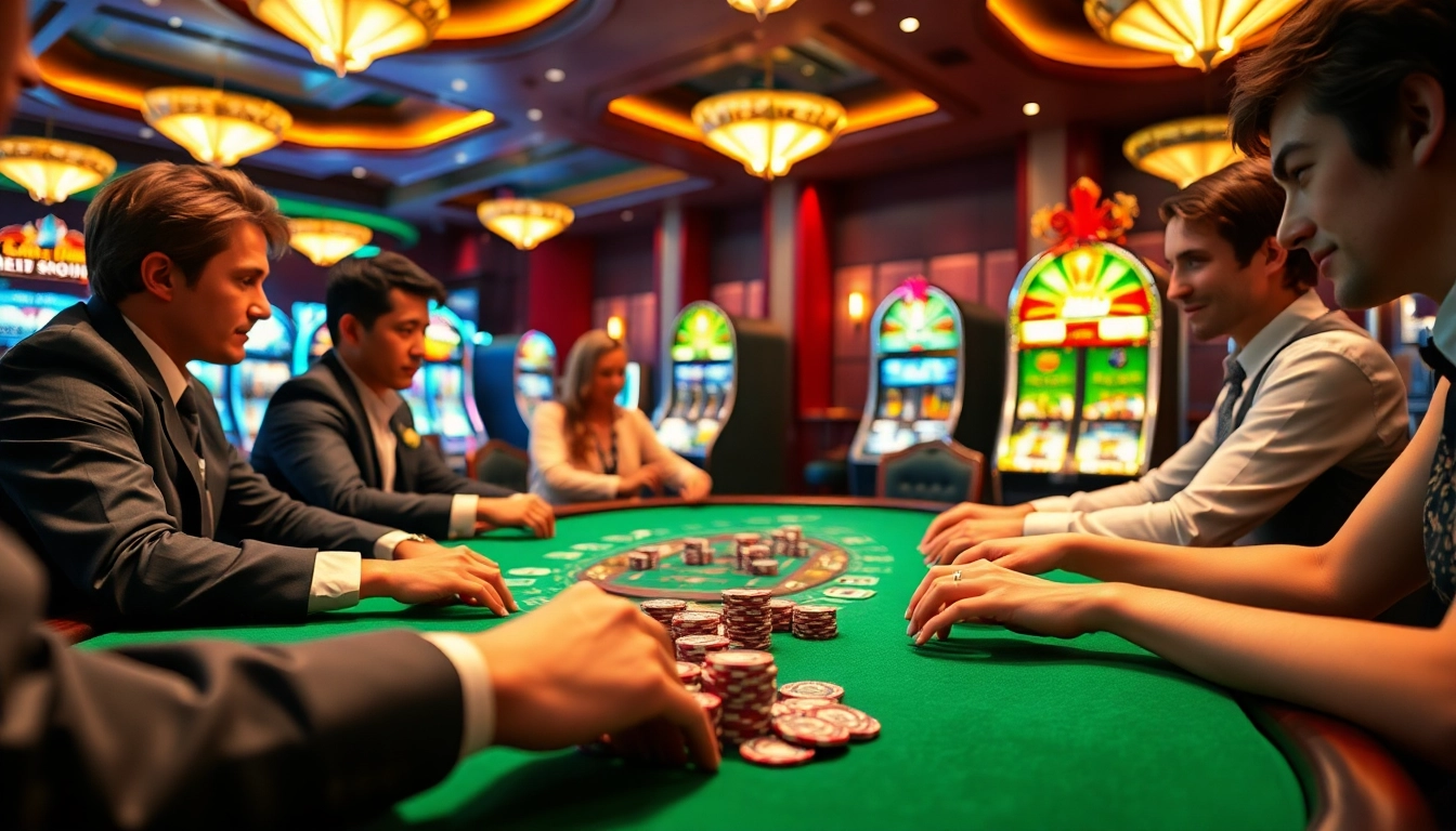 Experience the thrill of playing at Nova88 alternate link Malaysia casino with excited players and vibrant gameplay.