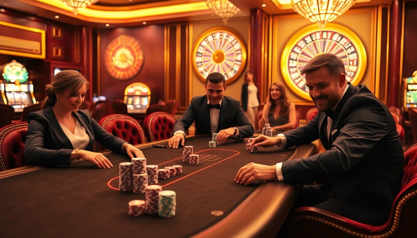 Players engaged at rr 88 poker table, showcasing excitement and high stakes.