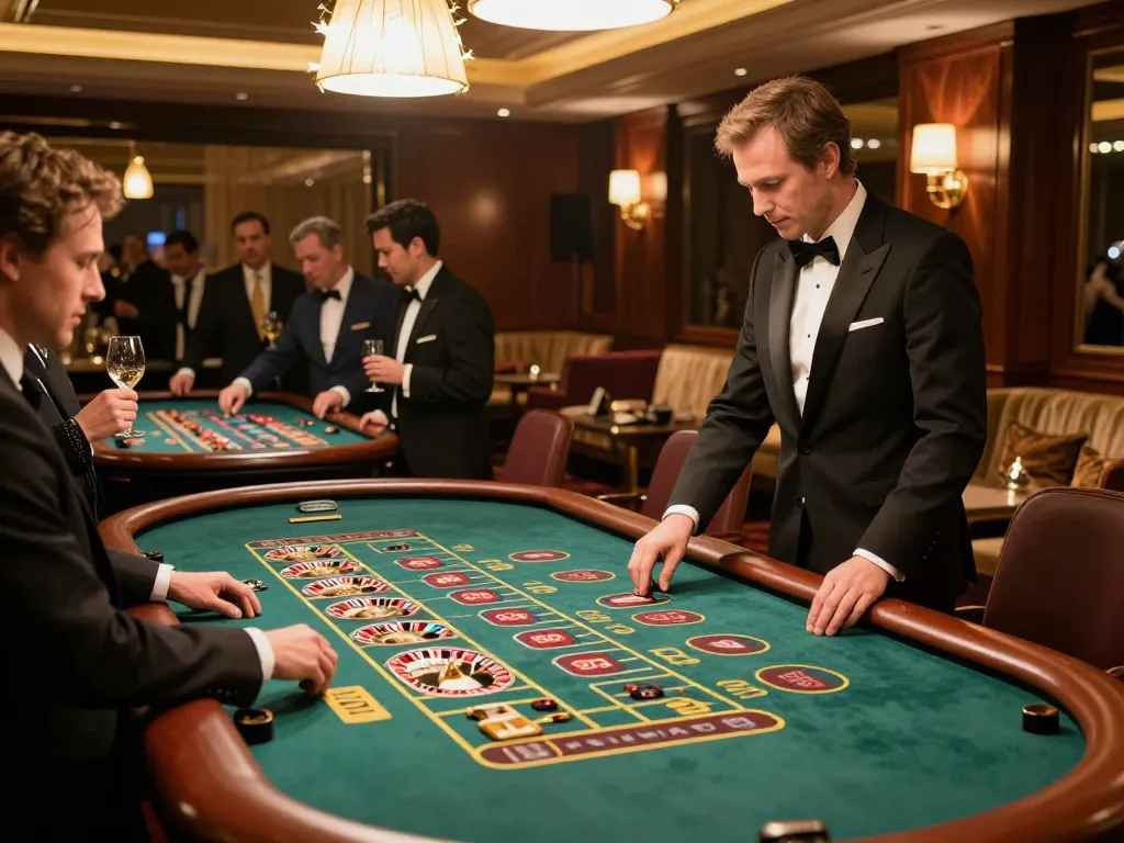 Players participating at the roulette tables at Bet88's lively casino event, showcasing dynamic gameplay in an upscale atmosphere.