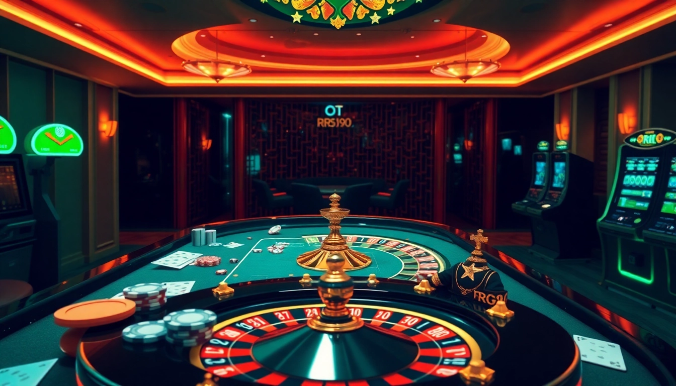 Experience the excitement of gaming at Trang chủ RR99 with vibrant casino visuals.