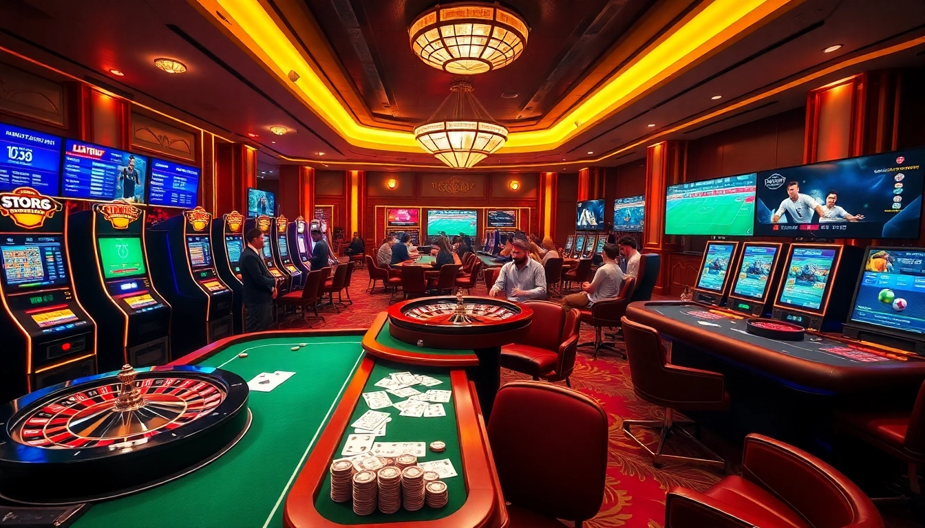 Engaging players at luxurious casino tables showcasing keonhacai5's thrilling betting experience.