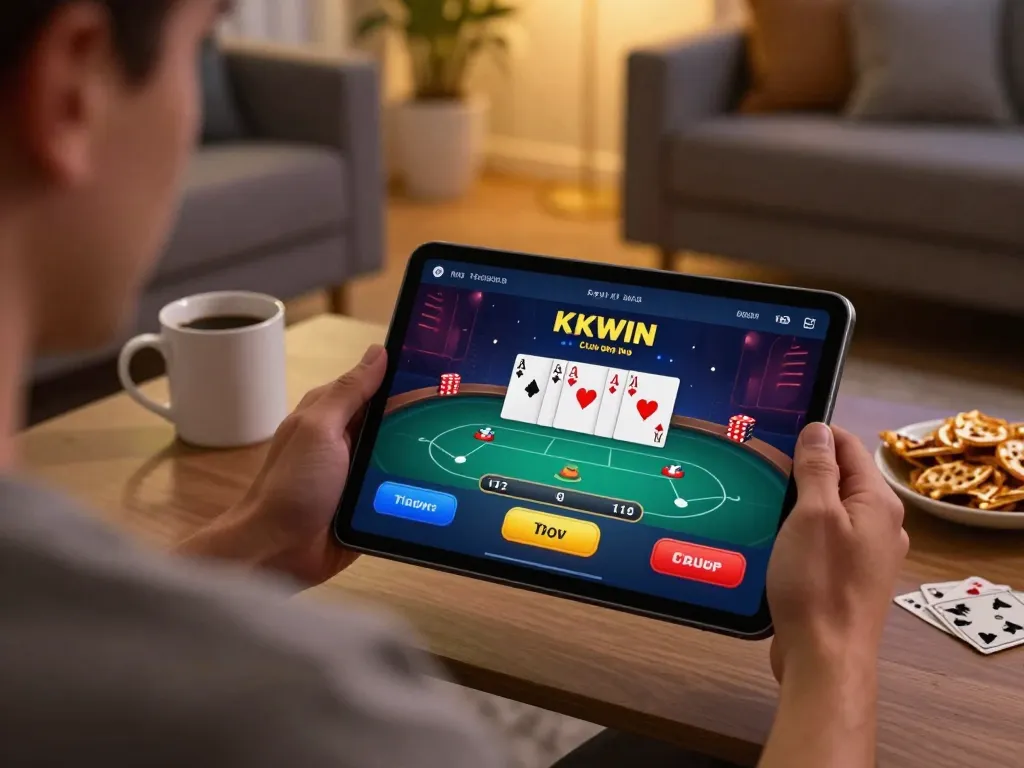 Engage in exciting gameplay with the KKWIN club app while enjoying your cozy home.