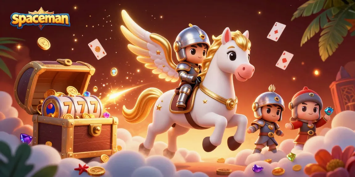 Experience the thrill of the spaceman-themed slots as magical characters burst through a treasure-filled scene.