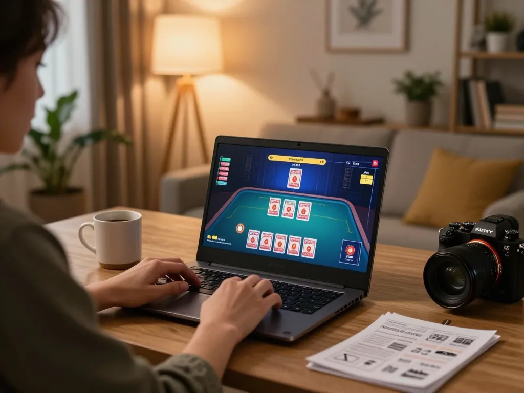 Engaging gameplay at GO88 online casino, showcasing a player enjoying a live dealer game.
