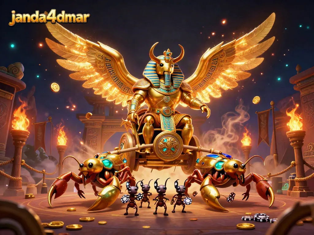 Slot dan taruhan keren dalam gambar janda4dmar dengan scarab emas