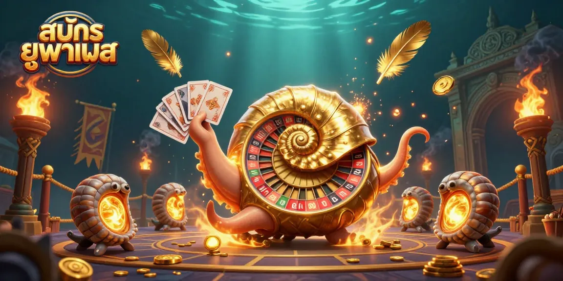 Engage in action-packed gaming moments with สมัครยูฟ่าเบท in a vibrant 3D casino scene.