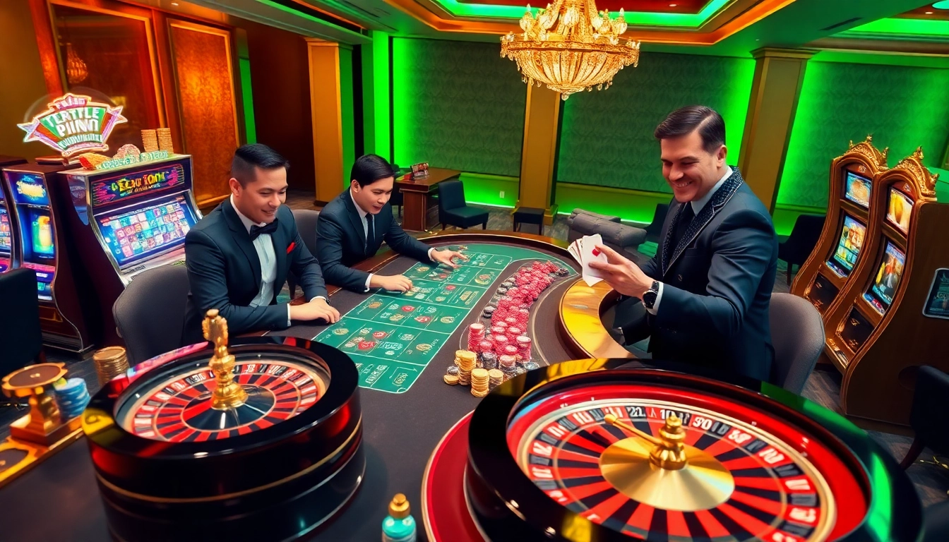 Experience the thrilling action of nhà cái xx88 at an elegant online casino with vibrant games and enthusiastic players.