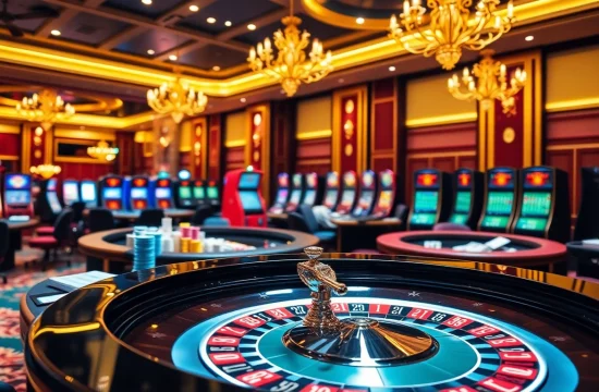 Cổng Game DEBET showcases vibrant roulette action and luxurious casino elements.