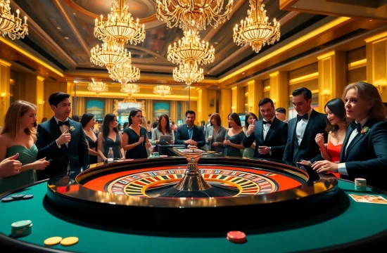 Experience thrilling gameplay at 999BET casino with vibrant gaming tables and excited players.