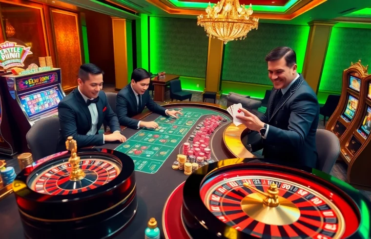 Experience the thrilling action of nhà cái xx88 at an elegant online casino with vibrant games and enthusiastic players.