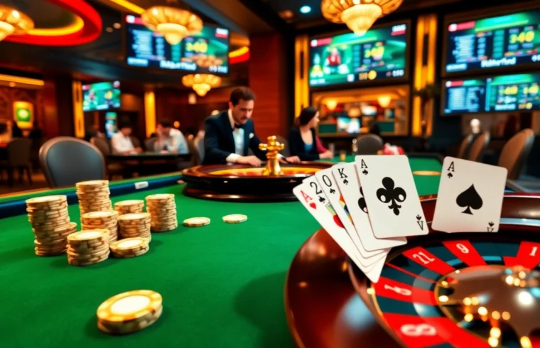 Experience the thrill of gambling at https://go999.de.com with vibrant poker chips and a dazzling roulette wheel.