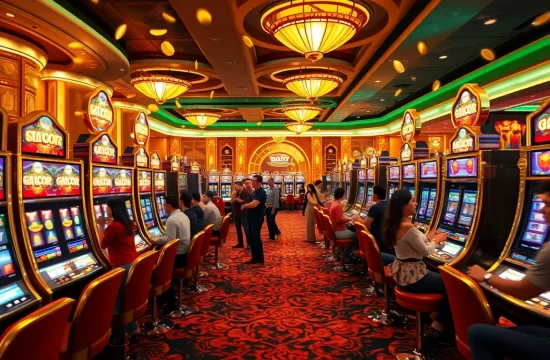 Menikmati kemenangan mendebarkan di area slot gacor di kasino mewah.