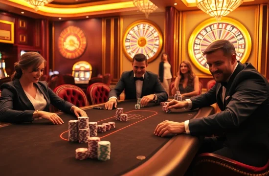 Players engaged at rr 88 poker table, showcasing excitement and high stakes.